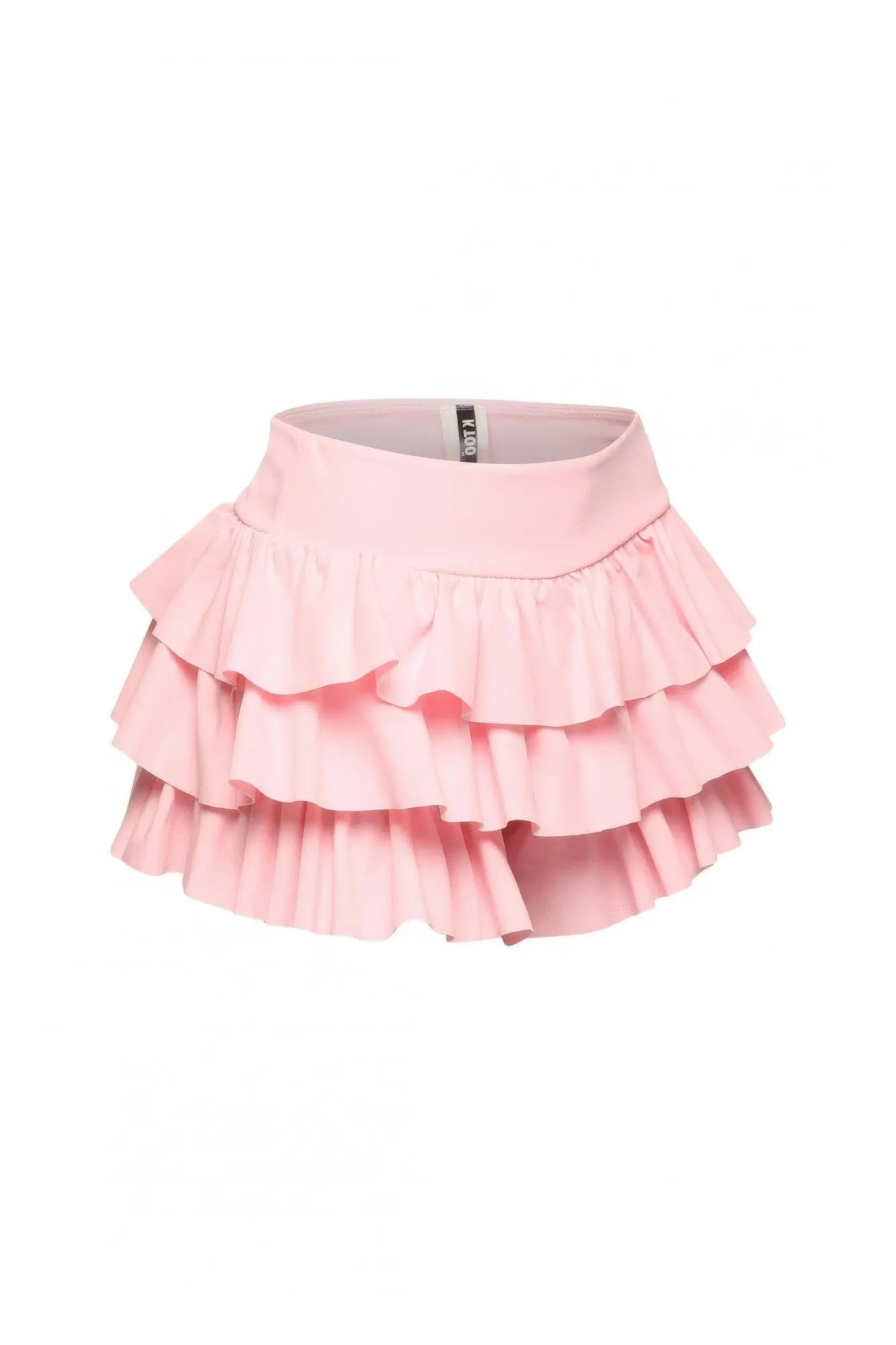 Plus Size Solid Ruffled Shorts - Couture Envy