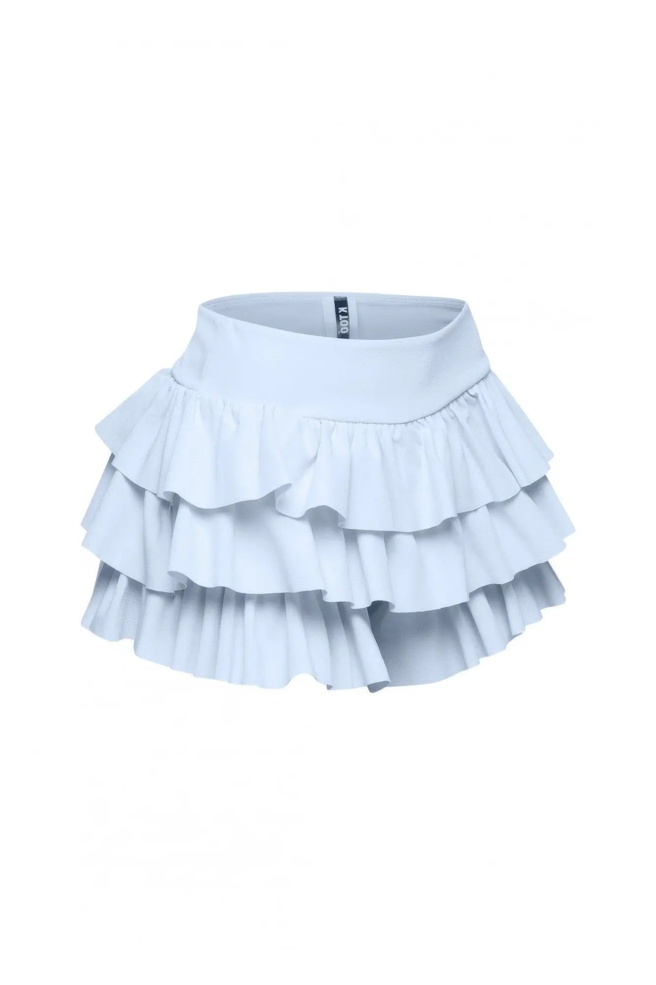 Plus Size Solid Ruffled Shorts - Couture Envy