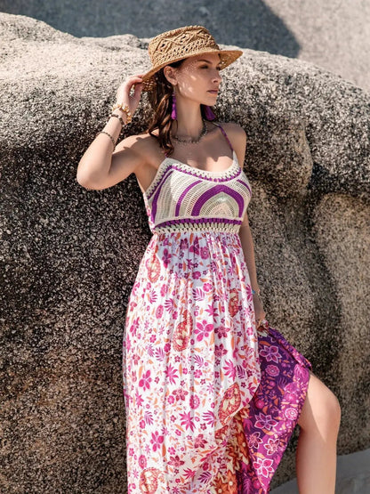 Printed Scoop Neck Cami Dress - Couture Envy