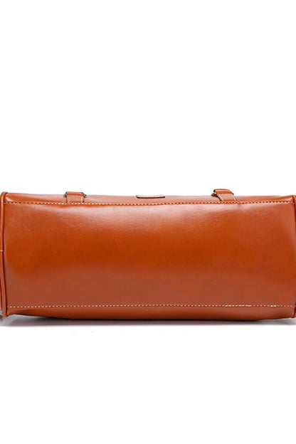 PU Leather Handbag with Tassels - Couture Envy