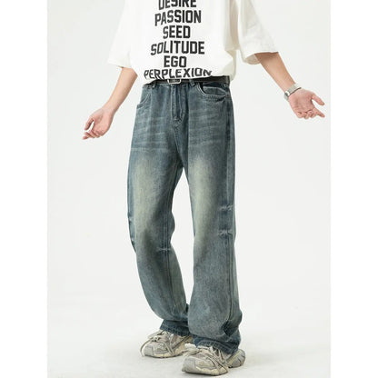Retro Washed Denim Trousers Bell - bottom Pants - Couture Envy
