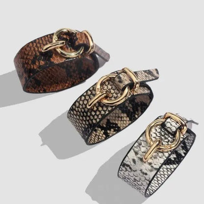 Round Lock Bracelet - White - Couture Envy