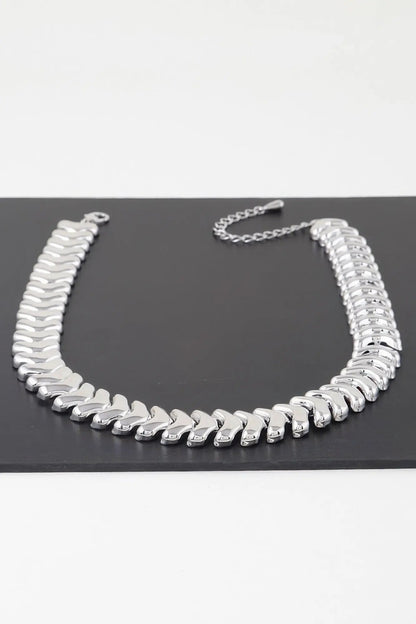 Shiny Arrow Chain Choker Necklace - Couture Envy