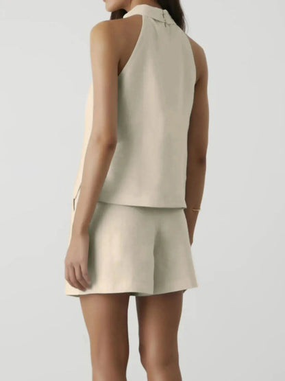 Sleeveless Top and Shorts Set - Couture Envy