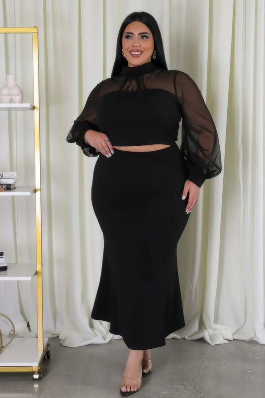 Stretch Skirt Set - Couture Envy
