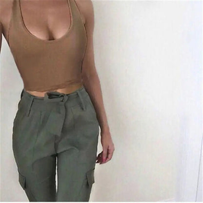 Summer Woman Halter Tops Crop Top - Couture Envy