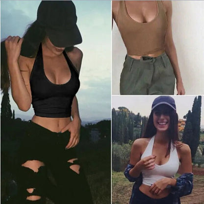 Summer Woman Halter Tops Crop Top - Couture Envy