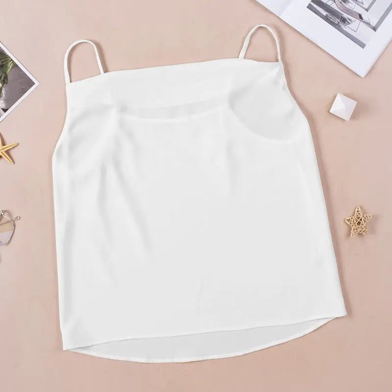 Top Loose V - neck Chiffon Tank Top Women - Couture Envy