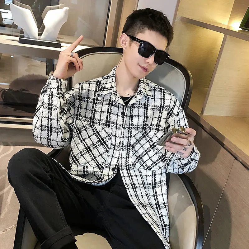 Trendy Man In Plaid Shirt Jacket - Couture Envy