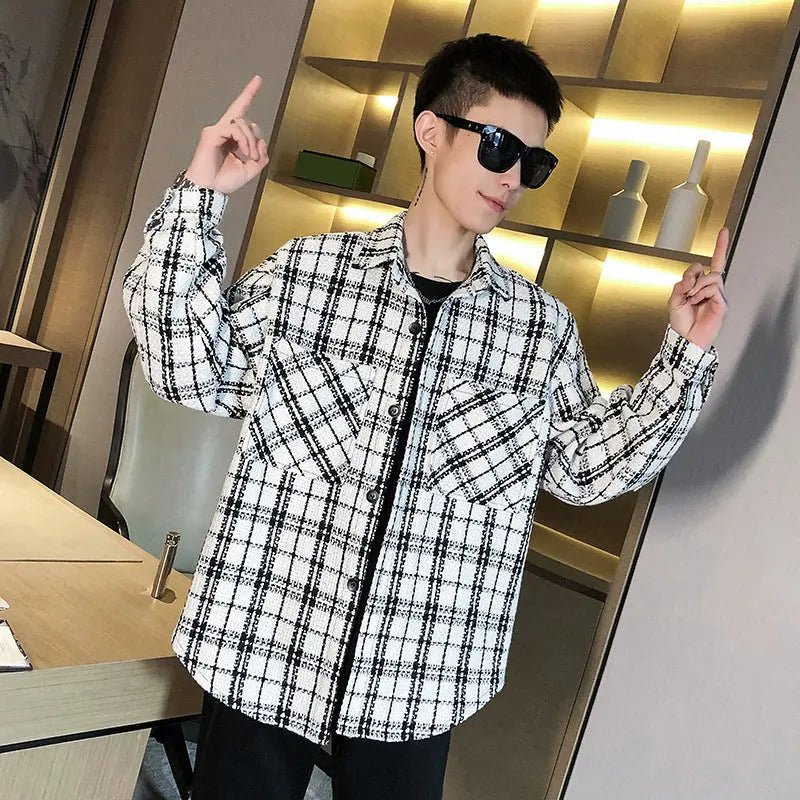 Trendy Man In Plaid Shirt Jacket - Couture Envy