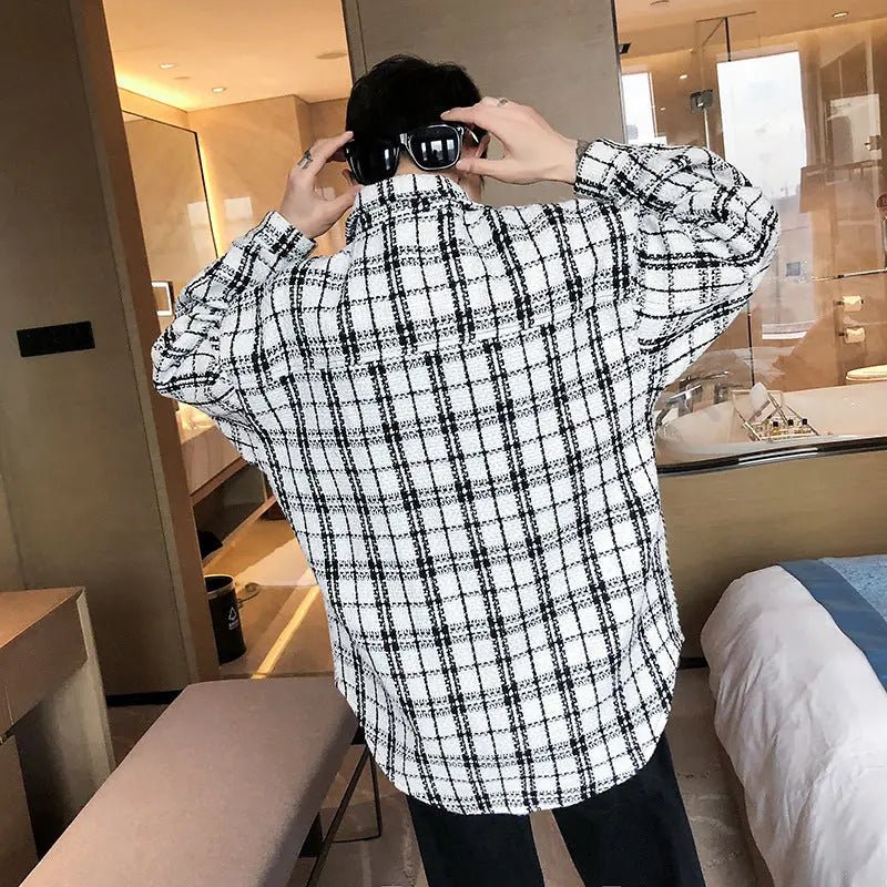 Trendy Man In Plaid Shirt Jacket - Couture Envy