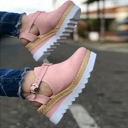 Wedge Heel Platform Women's Shoes - Couture Envy