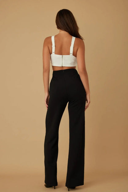 X Ribbon Open Jumpsuit - Couture Envy