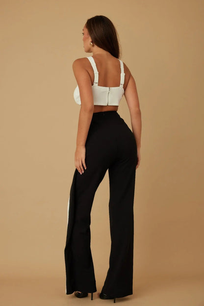 X Ribbon Open Jumpsuit - Couture Envy